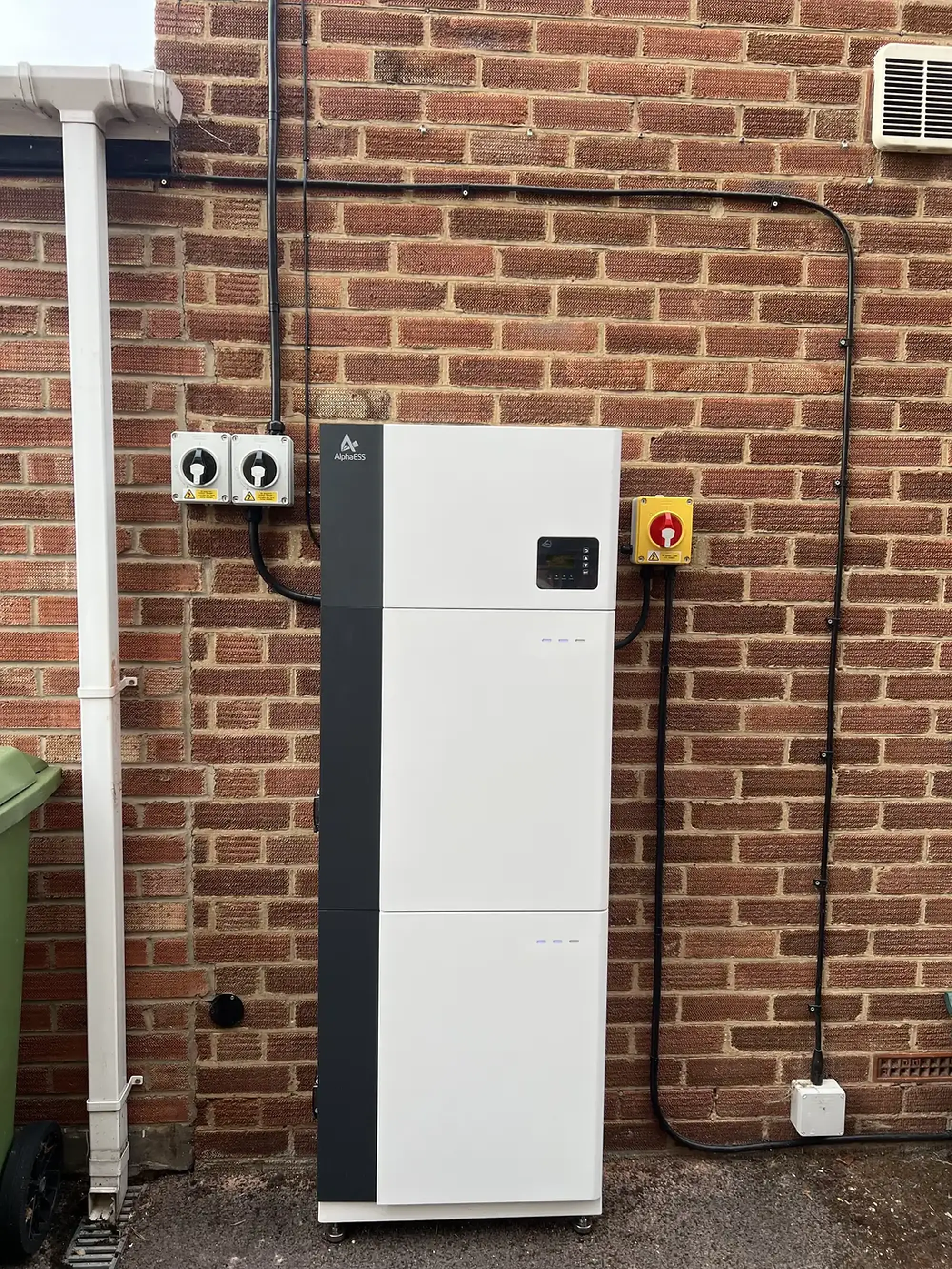 AlphaESS battery storage unit installed by Activolt