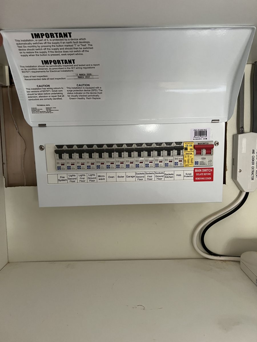 Consumer unit upgrade completed by Activolt